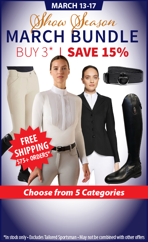 Show Apparel Sale for Equestrian Competition Shows at Marys Tack Shop